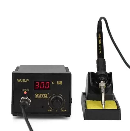 937D+ Rework Soldering Iron Desoldering Soldering Station Welding 60W ESD LED Digital Adjustable Hot Air Soldering Kit