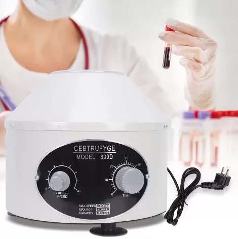 Tabletop Centrifuge 4000rpm 25W Electric Desktop Centrifuge with Adjustable Speed and Tabletop Timer 6 x 20ml
