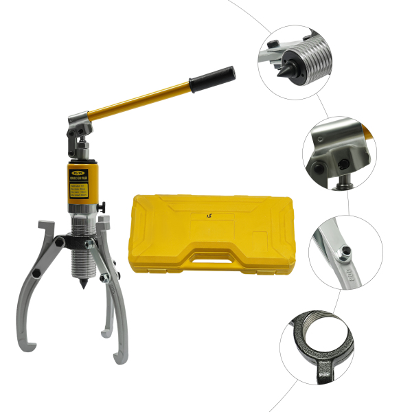 Hydraulic Puller Pulling Gears for Hub Flanges 15T Hydraulic Puller Pump Tool Set Used To Disassemble Truck Wheels Sprockets Wheel Bearings