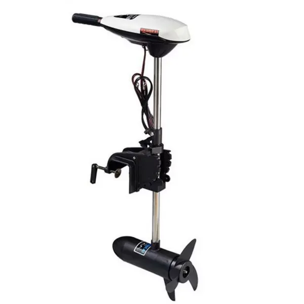 600W 12V 65LB Electric Motor Boat Motor Trolling Motor Inflatable Boat Electric Outboard Boat Motor for Kayak Inflatable Boat Fishing Boat