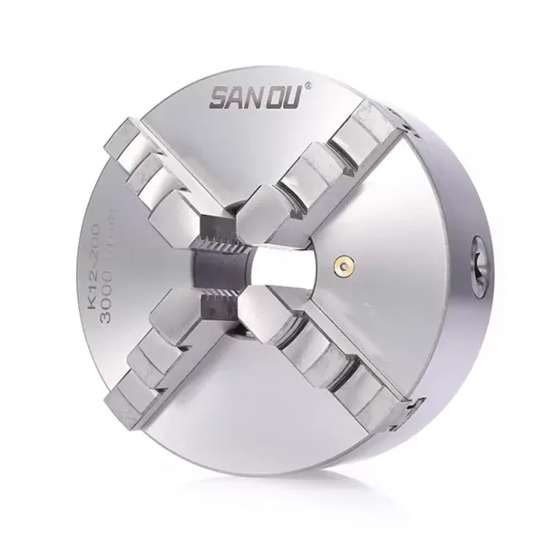 Precision 4-jaw chuck - Self-centering rotary chuck, wear-resistant and durable