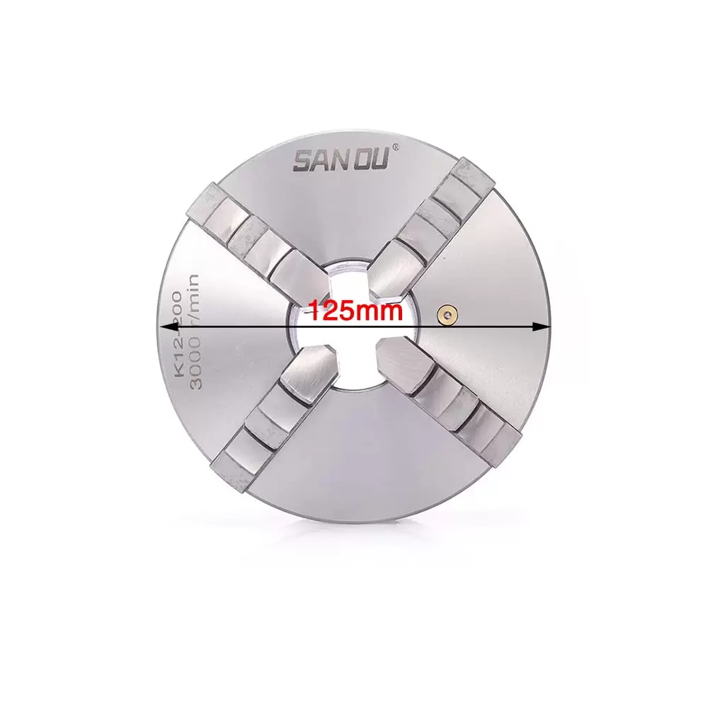 Precision 4-jaw chuck - Self-centering rotary chuck, wear-resistant and durable