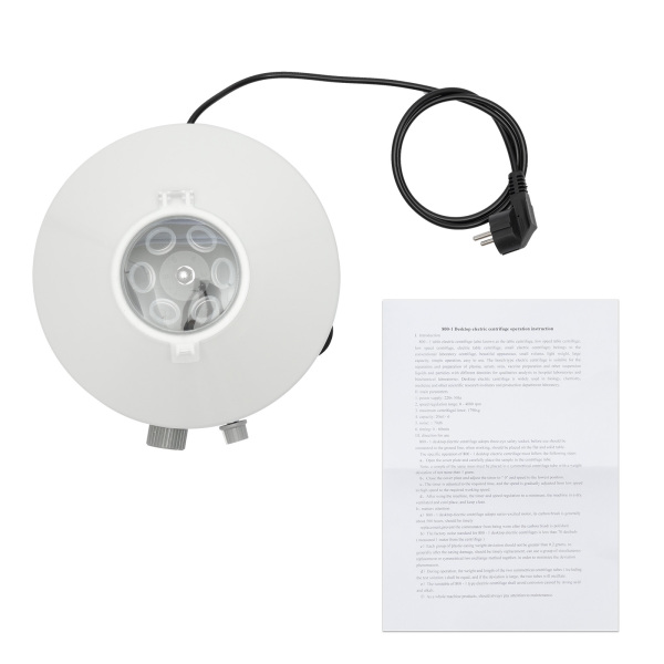 20Ml*6 Laboratory Centrifuge Table Centrifuge 4000Rpm Centrifuge 220V Electric Centrifuge Machine with Power Cord for Lab Food Industry