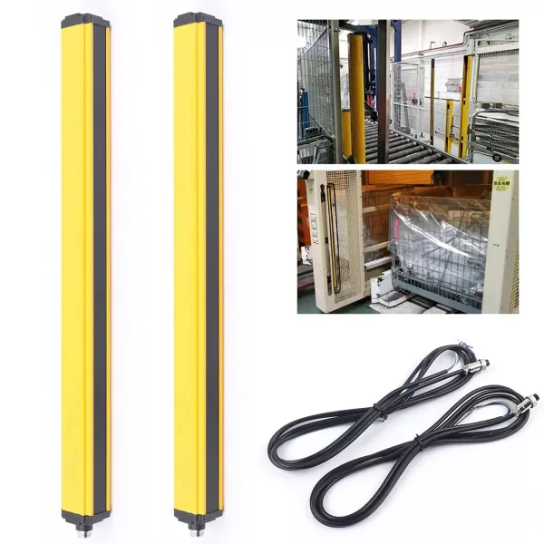 CNCEST Curtain Safety Switch with Sensor 24-30V NPN/NC 10 Beams CNCEST Curtain Safety Switch with Sensor 24-30V NPN/NC 10 Beams