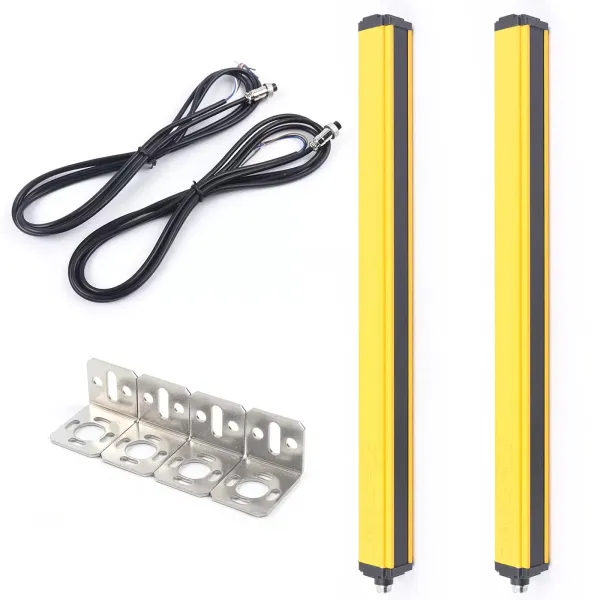 CNCEST Curtain Safety Switch with Sensor 24-30V NPN/NC 10 Beams