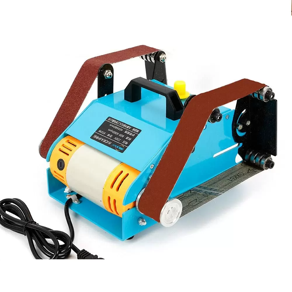 950W Belt Sander - Double Electric Sander - Dual Axis - for Rust Removal and Polishing