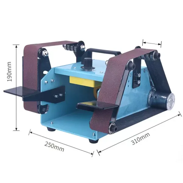 950W Belt Sander - Double Electric Sander - Dual Axis - for Rust Removal and Polishing