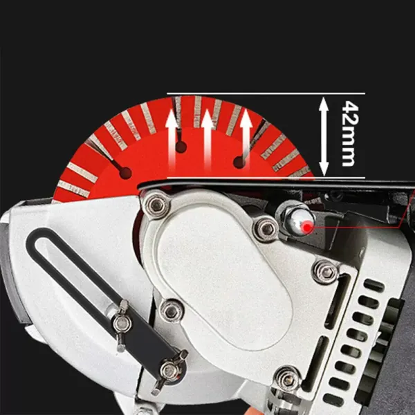 4800W Electric Wall Groove Cutter Slot Cutter Wall Slotter Safe 5 Cutting Discs Wall Groove Cutter 360° Slotted with No Dead Ends Infrared Guidance Precise Slotting