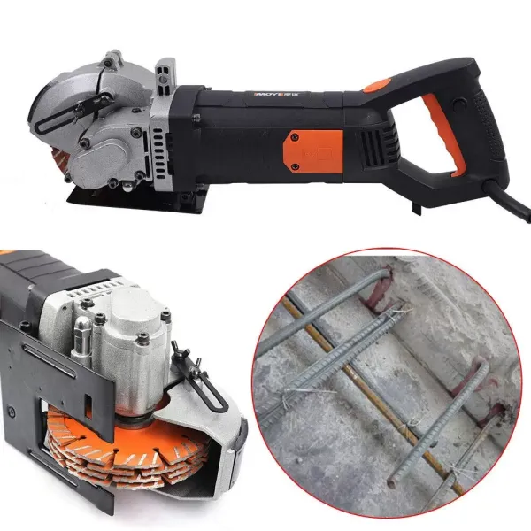 4800W Electric Wall Groove Cutter Slot Cutter Wall Slotter Safe 5 Cutting Discs Wall Groove Cutter 360° Slotted with No Dead Ends Infrared Guidance Precise Slotting
