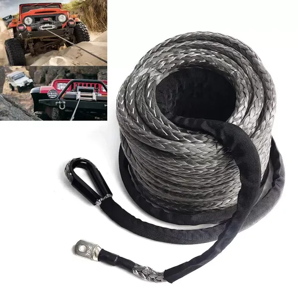 10mm*30m 23809 LBS Winch Rope Plastic Rope Forestry Rope Rope Window for Vehicles Jeeps Trucks ATVs Universal Transportation Vehicles