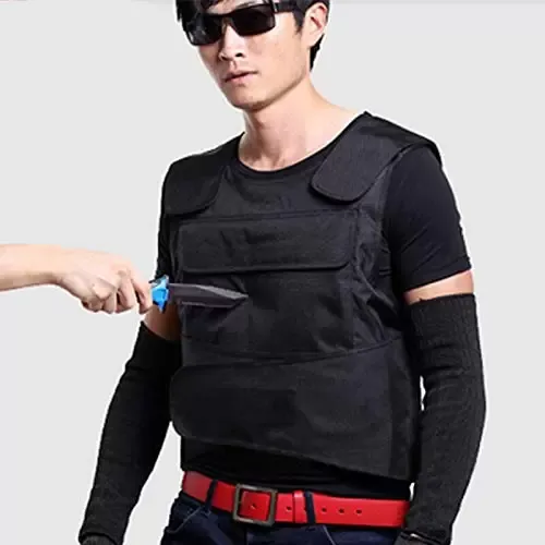 Protective vest against sharp weapons - Discreet wear - Front and rear upper body protection