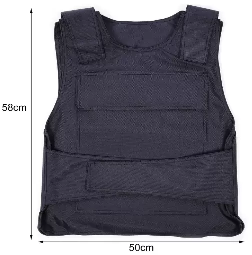 Protective vest against sharp weapons - Discreet wear - Front and rear upper body protection