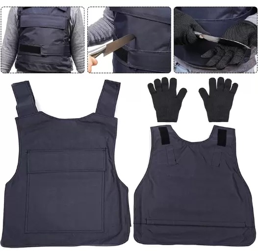 Protective vest against sharp weapons - Discreet wear - Front and rear upper body protection