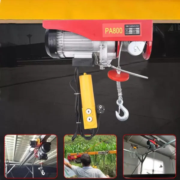 Electric Cable Winch Electric Winch Hoist 1450 W Electric Hoist for Home Workshop Garage Shop.