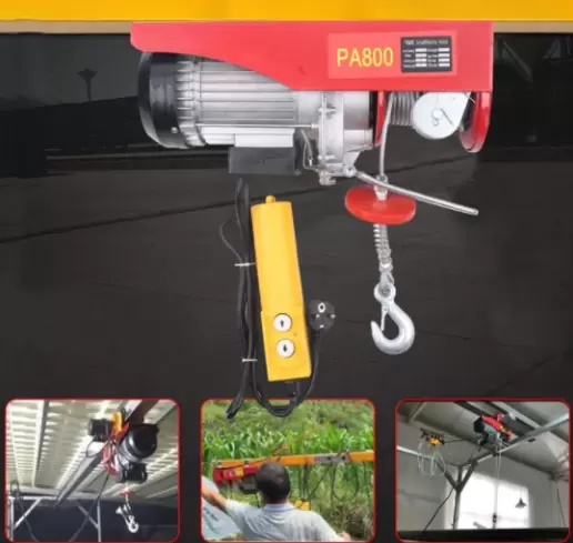 Electric Cable Winch Electric Winch Hoist 1450 W Electric Hoist for Home Workshop Garage Shop.