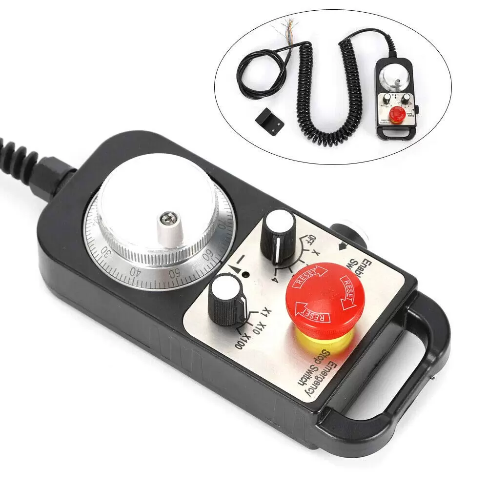 Electronic Handwheel MPG Pendant Pendant for 4 Axis CNC Lathe Suitable for Commercial Machines as Replacement Control Devices Electronic Handwheel MPG Pendant Pendant for 4 Axis CNC Lathe Suitable for Commercial Machines as Replacement Control Devices