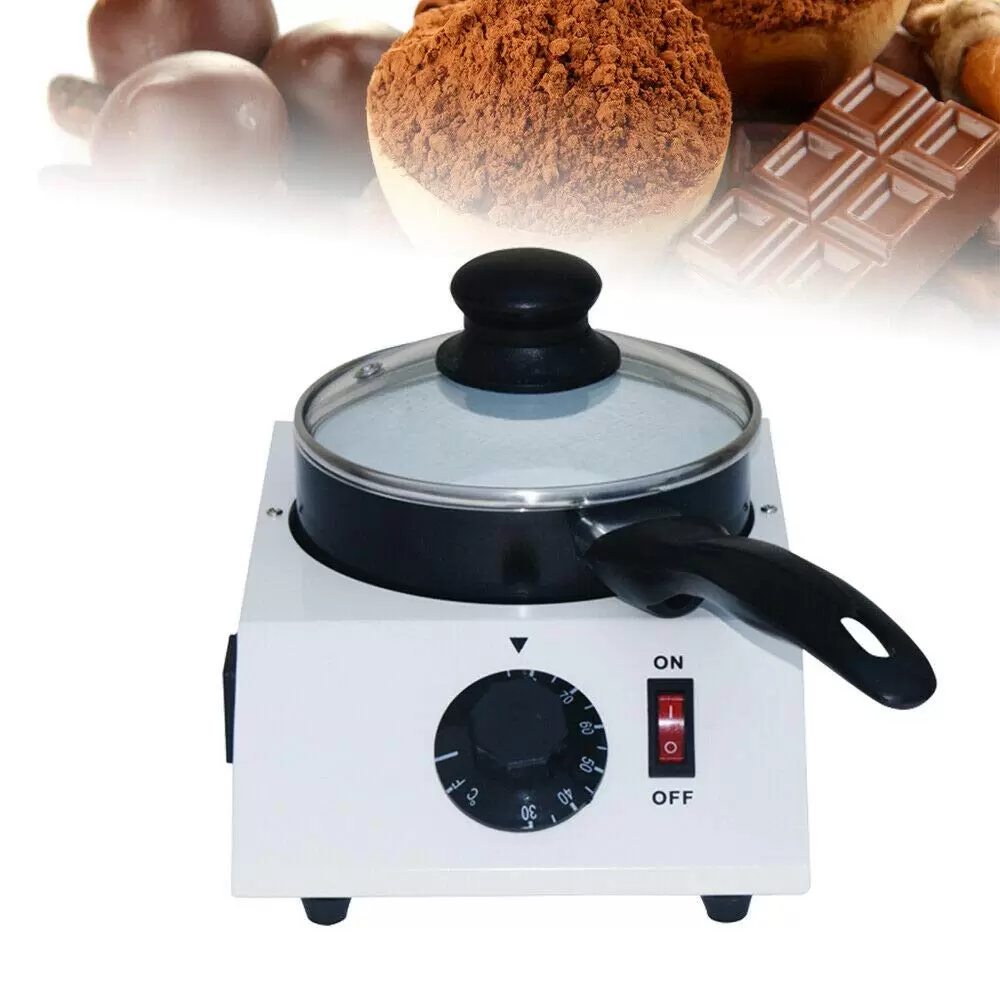 Electric Chocolate Melting Machine - Non-stick Aluminum and Ceramic Melting Pot for Melting Solid Chocolate into Sauce