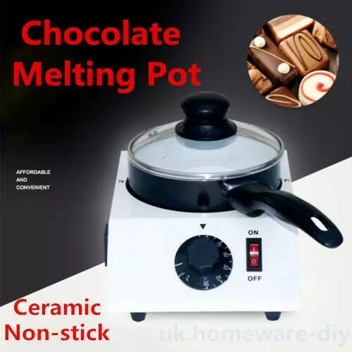 Electric Chocolate Melting Machine - Non-stick Aluminum and Ceramic Melting Pot for Melting Solid Chocolate into Sauce