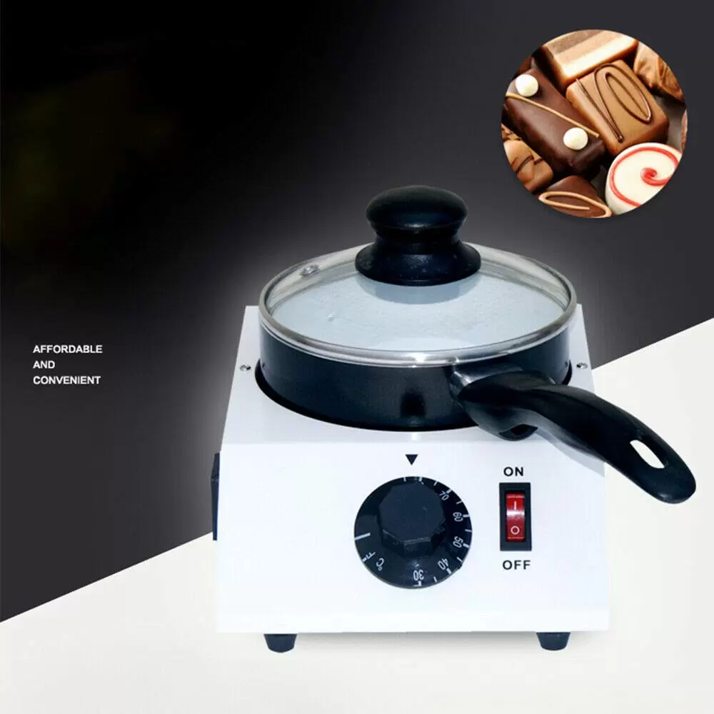 Electric Chocolate Melting Machine - Non-stick Aluminum and Ceramic Melting Pot for Melting Solid Chocolate into Sauce