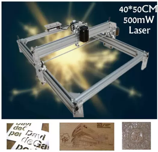 500MW Engraving Machine Mini USB DIY Engraver Engraving Machine with Protective Glasses 40x50cm