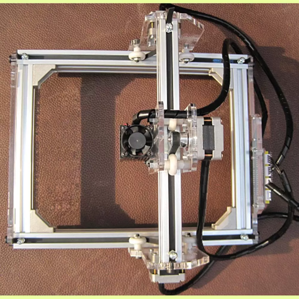 12V USB Desktop Laser Engraving Machine for Leather Plastic 20x17cm 500mW DIY Printer Logo Marking