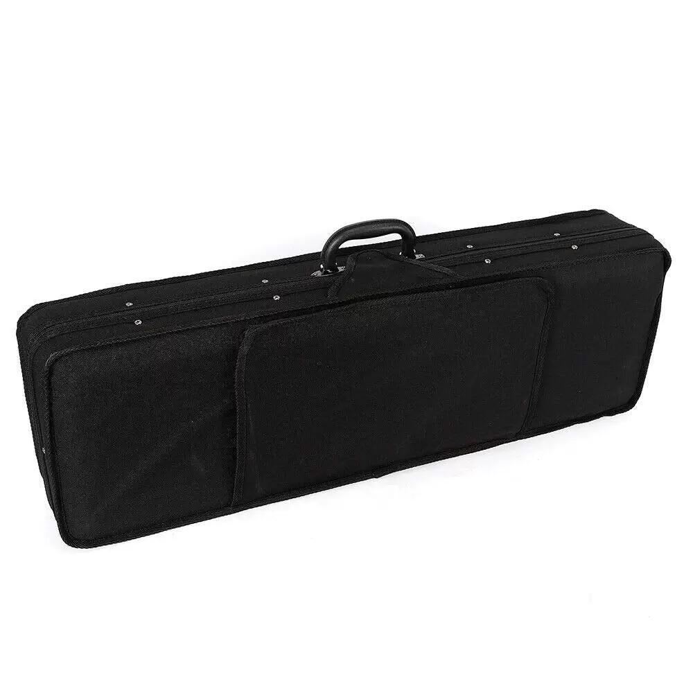 4/4 Size Violin Soft Case with 2 Adjustable Straps Black/Blue 4/4 Size Violin Soft Case with 2 Adjustable Straps Black/Blue