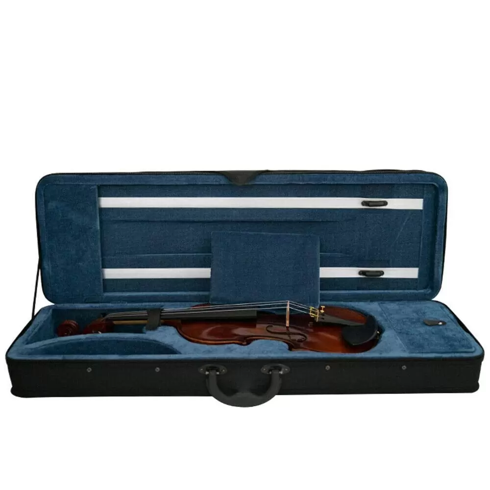 4/4 Size Violin Soft Case with 2 Adjustable Straps Black/Blue 4/4 Size Violin Soft Case with 2 Adjustable Straps Black/Blue