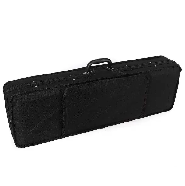 Étui souple pour violon 4/4 avec 2 sangles réglables Noir/bleu