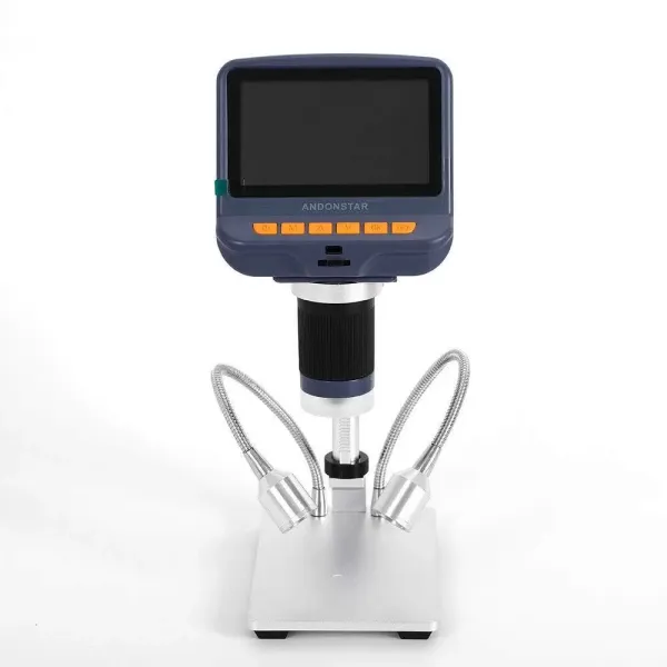 LCD Digital Microscope - AD106 HDMI - Digital Microscope with 8 Built-in LEDs + 2 LED Lights - USB 300