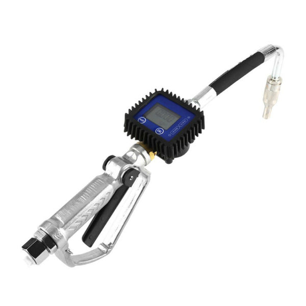 CNCEST Electronic Oil Gun for Diesel Fuel Quantitative Digital Nozzle Gun The Electronic Oil Measuring Gun with Flexible Hose and Hand Tip