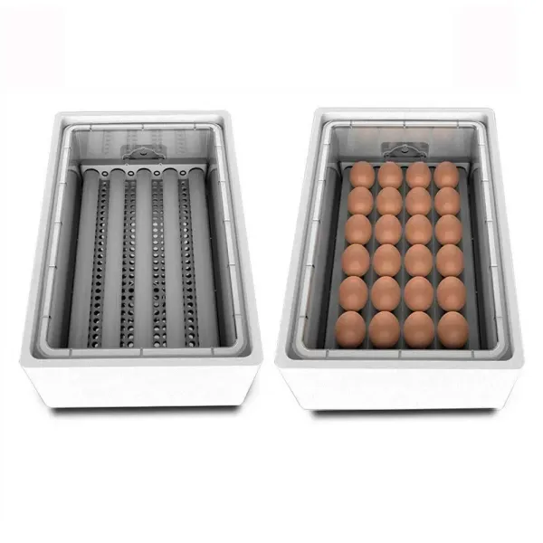 Cncest Fully Automatic 24 Egg Incubator With Led Temperature Display And Humidity Regulation For Agricultural Plants Breeding Farms