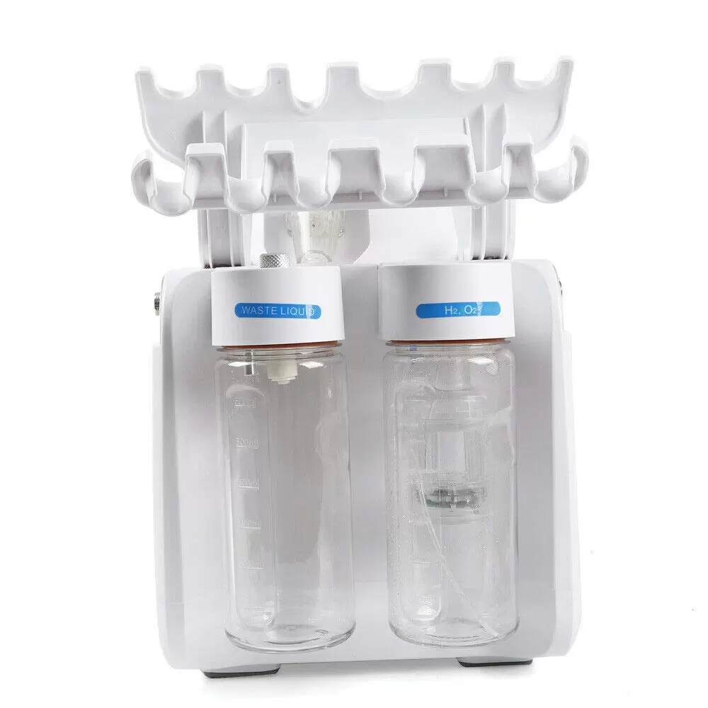 Professional Hydro Dermabrasion Hydra Facial Cleansing Device Beauty Device with 7'' LED Screen Tool Holders Adjustable Water Flow for Family Salon