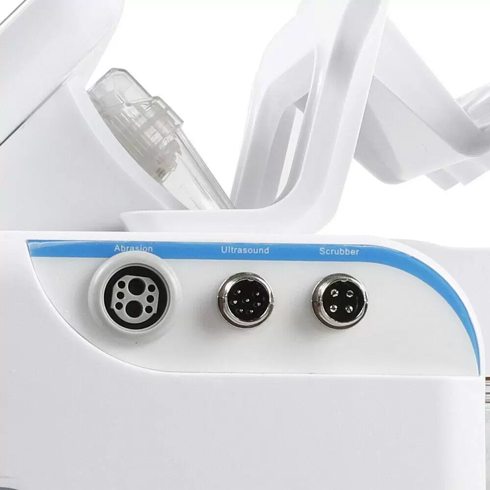 Professional Hydro Dermabrasion Hydra Facial Cleansing Device Beauty Device with 7'' LED Screen Tool Holders Adjustable Water Flow for Family Salon