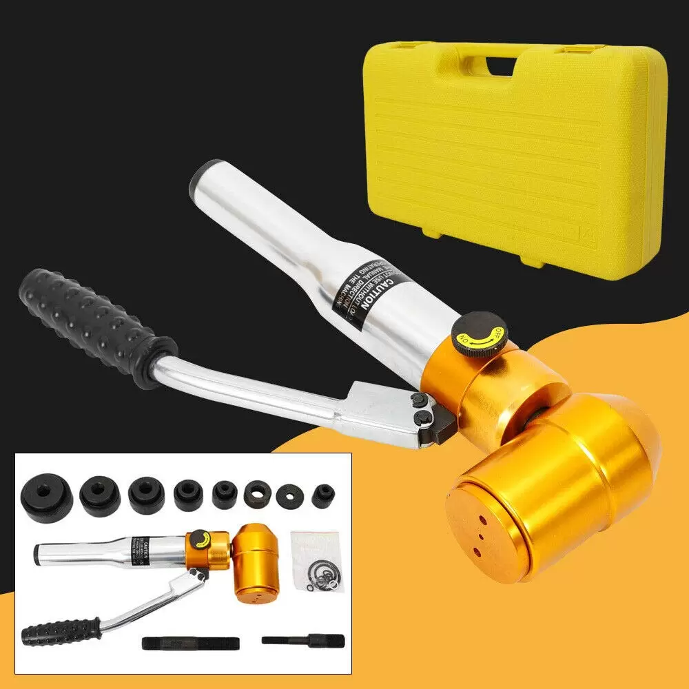 Hydraulic Plate Punching Tube Tool Strong Punching Ability Hydraulic Plate Punching Tube Tool with Plastic Tool Box Sealing Rings Hydraulic Plate Punching Tube Tool Strong Punching Ability Hydraulic Plate Punching Tube Tool with Plastic Tool Box Sealing Rings