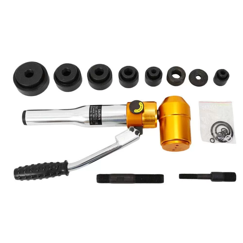 Hydraulic Plate Punching Tube Tool Strong Punching Ability Hydraulic Plate Punching Tube Tool with Plastic Tool Box Sealing Rings