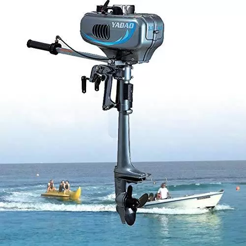 2.5 kW Outboard Engine Tiller Shaft Sailboat Engine Water Cooling System 2 Stroke 3.5 HP Outboard Motor Inflatable Fishing Boat Engine Water Cooling CDI