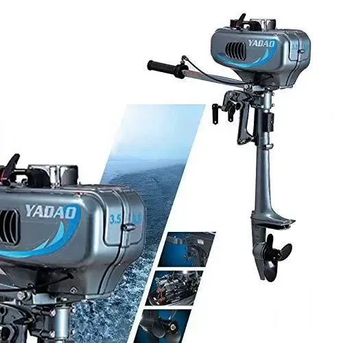 2.5 kW Outboard Engine Tiller Shaft Sailboat Engine Water Cooling System 2 Stroke 3.5 HP Outboard Motor Inflatable Fishing Boat Engine Water Cooling CDI