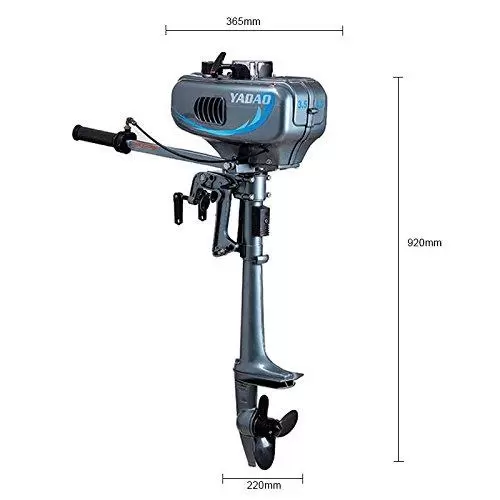 2.5 kW Outboard Engine Tiller Shaft Sailboat Engine Water Cooling System 2 Stroke 3.5 HP Outboard Motor Inflatable Fishing Boat Engine Water Cooling CDI