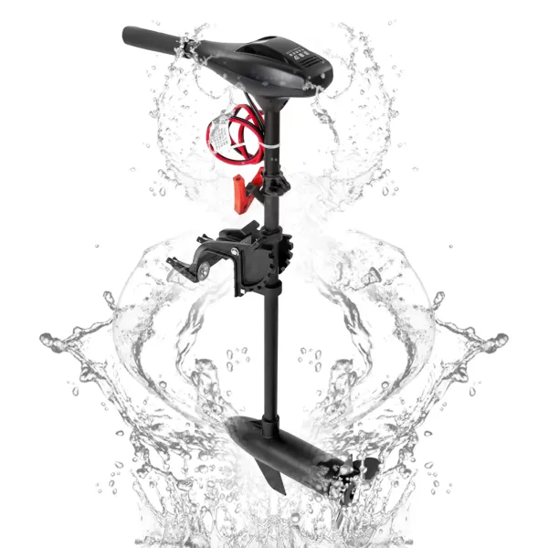 CNCEST 600W 12V 58LBS Electric Motor Boat Motor Trolling Motor Inflatable Boat 58 Pound Electric Outboard Engine Useful Outboard Motor