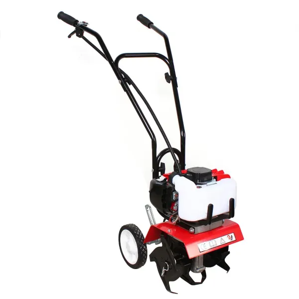 52CC 2-stroke Petrol Tiller Mini Cultivator 25-30 cm Working Width 8-10 cm Working Depth Large Fuel Storage Capacity for Farms Parks Gardens