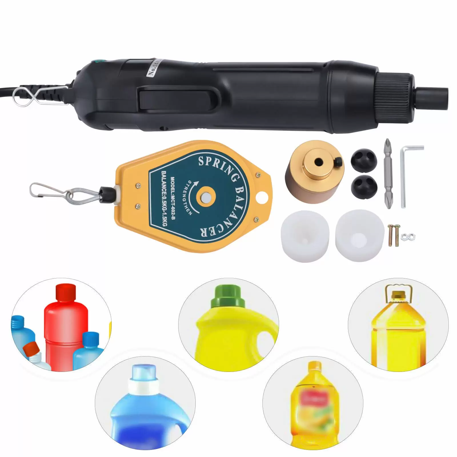 Manual Electric Metal/Plastic Screw Capper for Bottle 80W 220V Manual Electric Metal/Plastic Screw Capper for Bottle 80W 220V