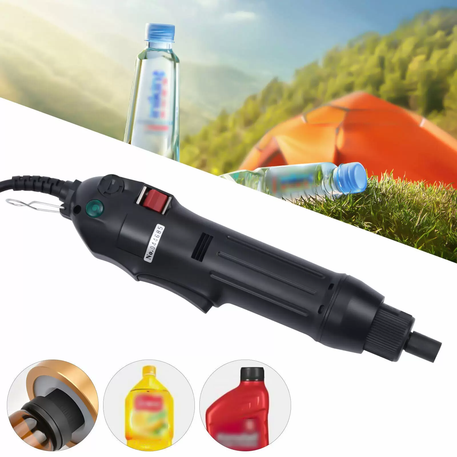 Manual Electric Metal/Plastic Screw Capper for Bottle 80W 220V Manual Electric Metal/Plastic Screw Capper for Bottle 80W 220V