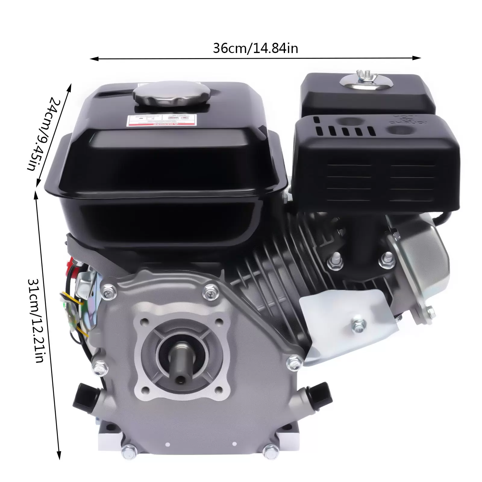 CNCEST Gasoline Engine 7 HP 5.1 KW 4 Stroke Gasoline Engine Go Kart Engine 1 Cylinder Go-Kart Engine