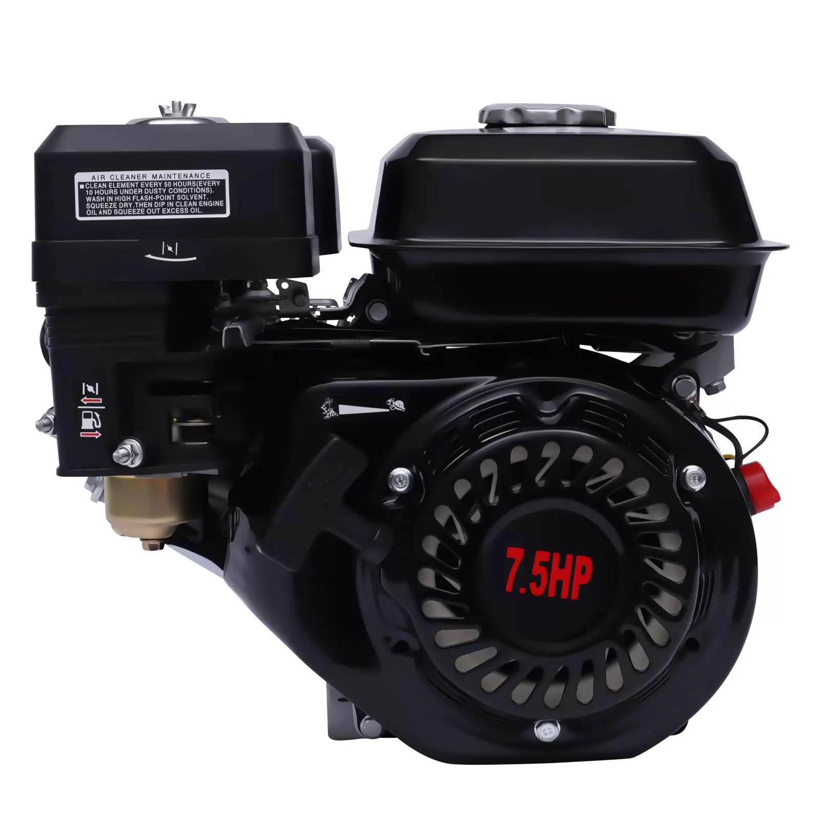 CNCEST Gasoline Engine 7 HP 5.1 KW 4 Stroke Gasoline Engine Go Kart Engine 1 Cylinder Go-Kart Engine