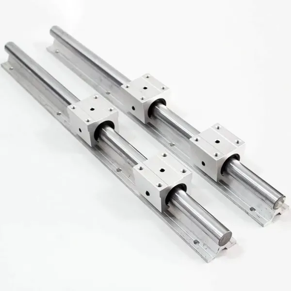 2 SBR20 Sliding Guide Bars - 800 mm - Linear Rail + 4 SBR20UU Bearing Blocks