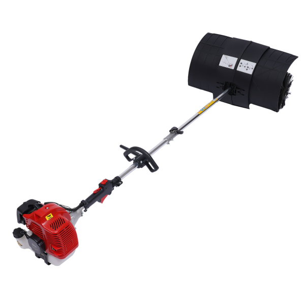 CNCEST Gasoline Sweeper Manual Snow Sweeper For Yard Yard Street Outdoor 52 CC 1L Uitable For Cleaning Artificial Grass Sites Caretakers Street Cleaning