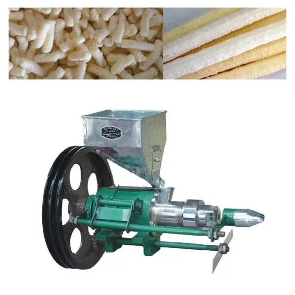 Electric corn puffed food extruder moving food puff machine with 7 mold 1400r/m