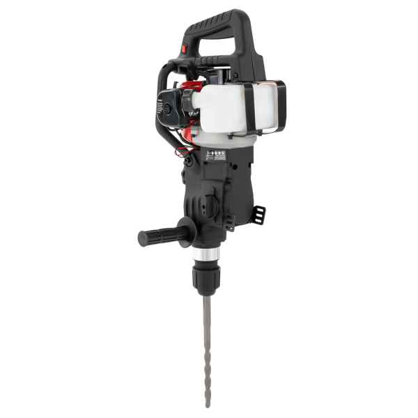 30J Gasoline Demolition Hammer 3200 RPM Drill Hammer with Pointed and Flat Chisel Demolition Jack Hammer Applies To Drilling Holes In Concrete