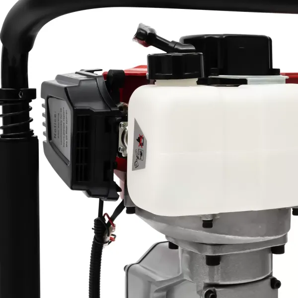 Standing Pile Driver Post Driver 2 Stroke Gasoline Engine 52cc 1900W Portable Gasoline Auger Petrol Stake 55-70mm Sleeve Anti-slip Handle 3 Post Driving-head
