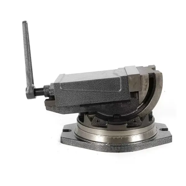 5" Tilting Drill Vise with Rotating Base (125mm Jaw Width, 95mm Jaw Opening, 0° - 90° Tilting, 360° Rotating)